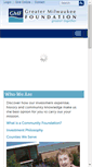 Mobile Screenshot of greatermilwaukeefoundation.org